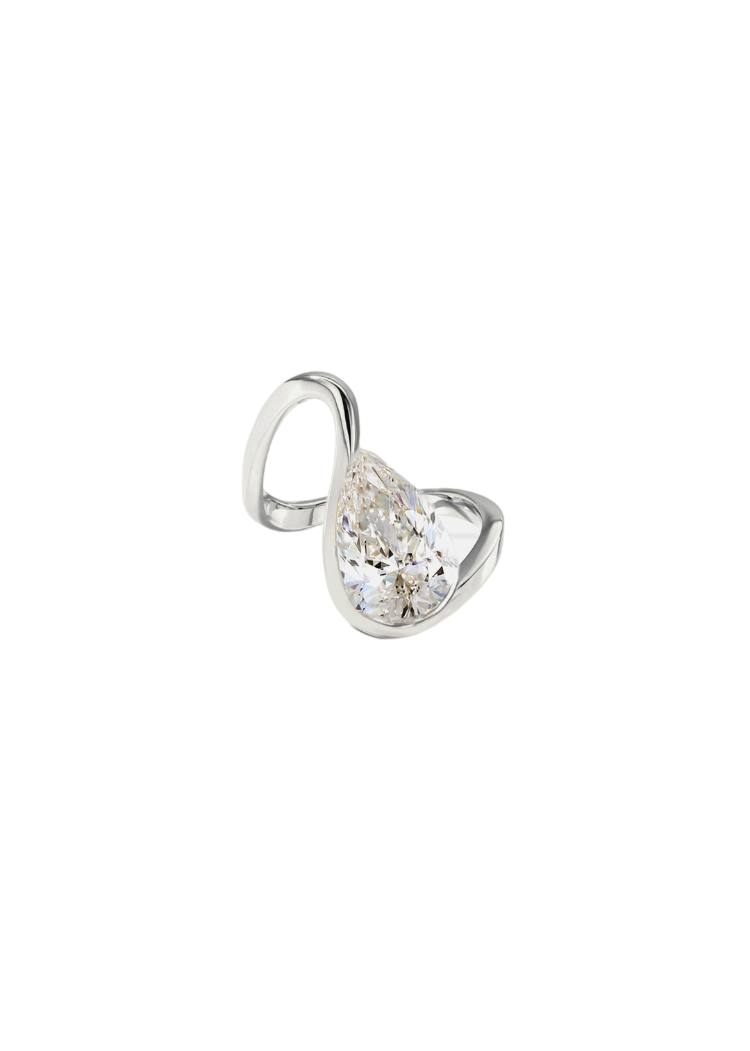 Pear Diamond Trace Ring